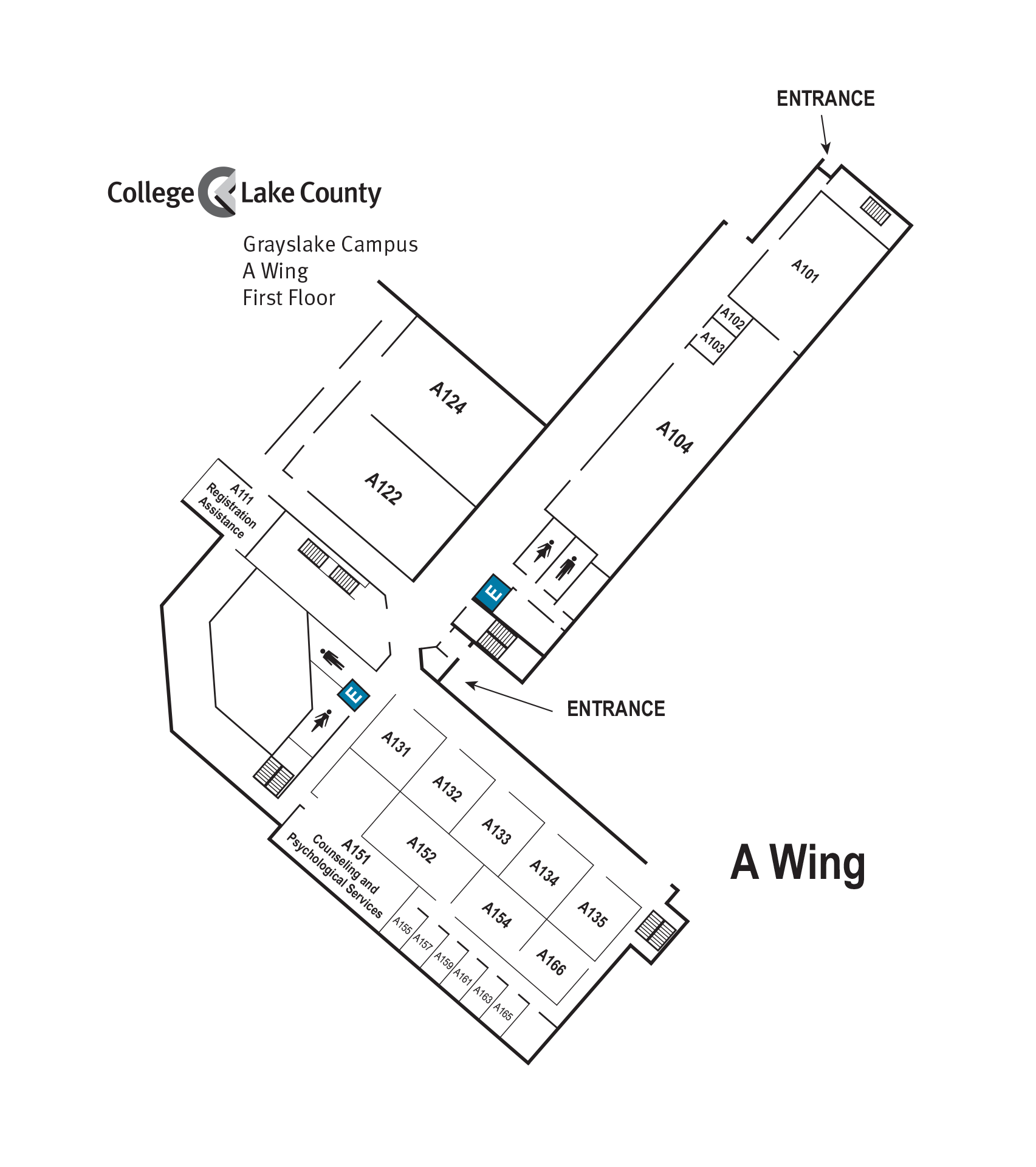 A Wing First Floor Map