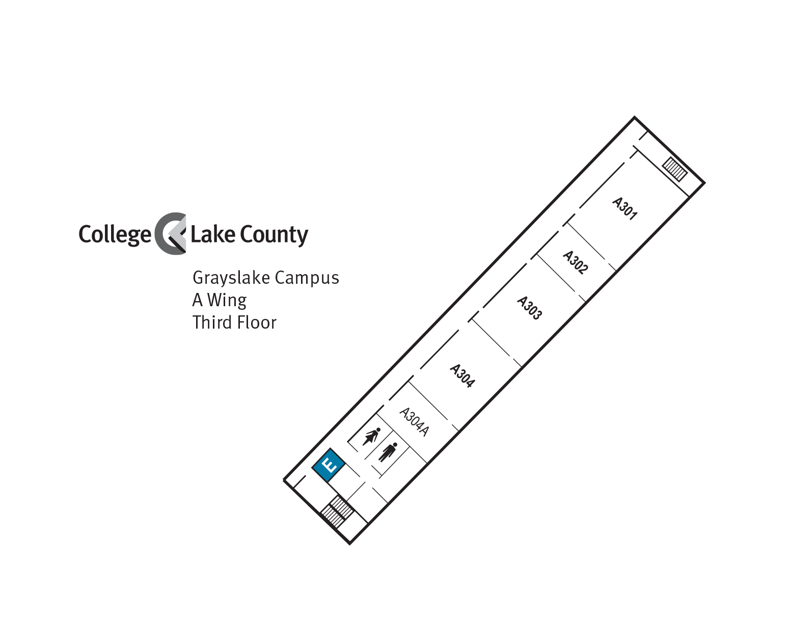 A-wing 3rd floor map