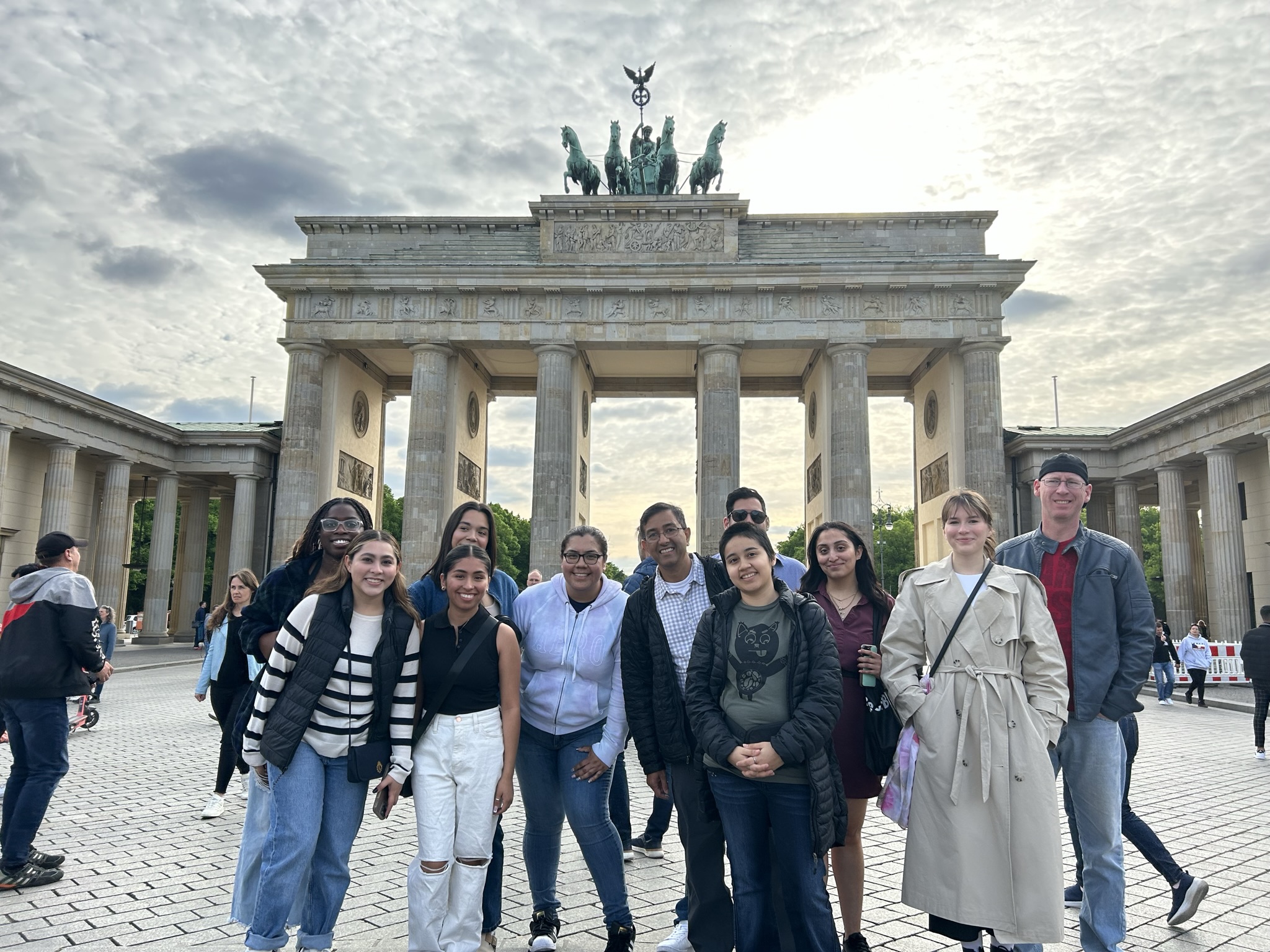 Students on study abroad trip