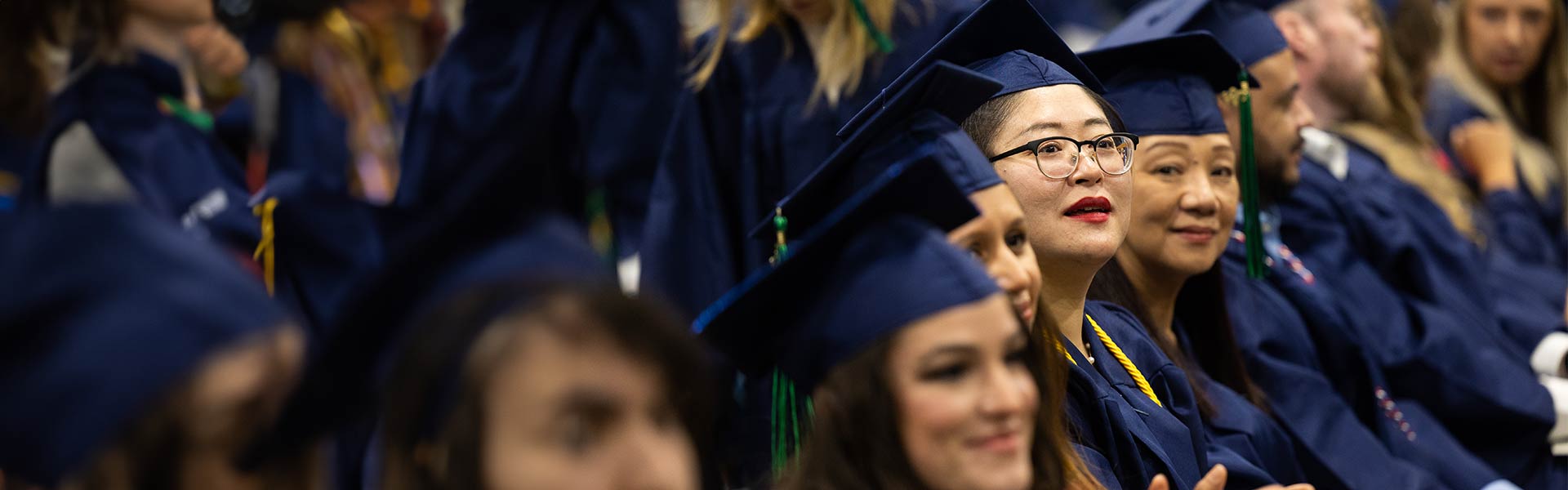 Students waiting to graduate