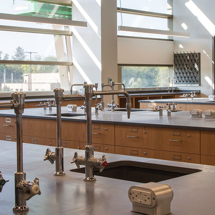 Chemistry lab in new science wing