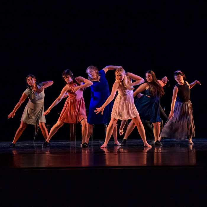 Dancers performing on stage