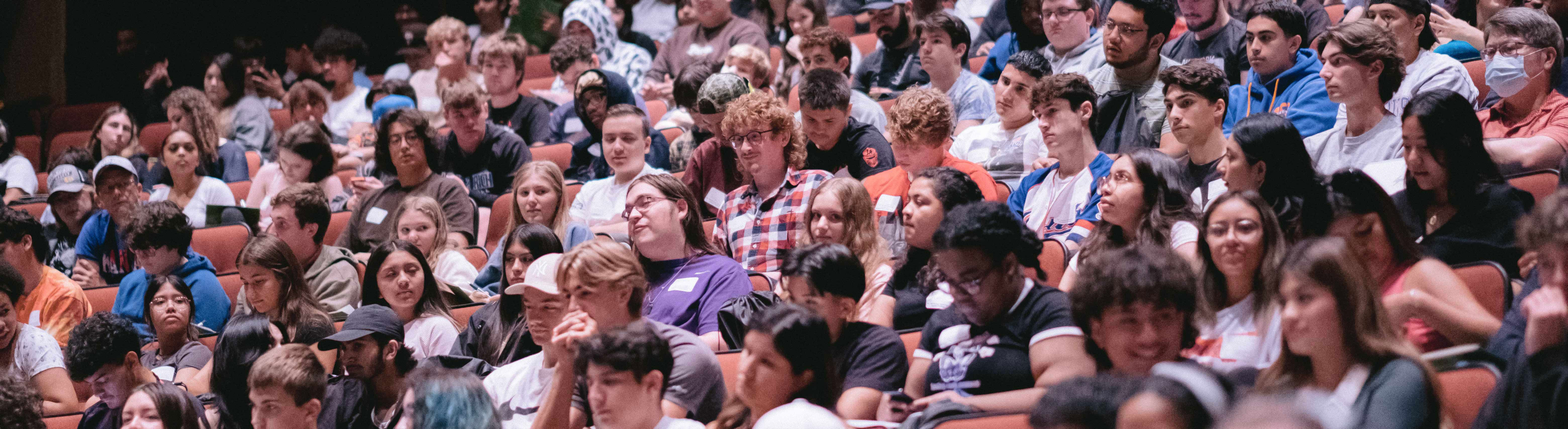 Image of students seated in auditorium