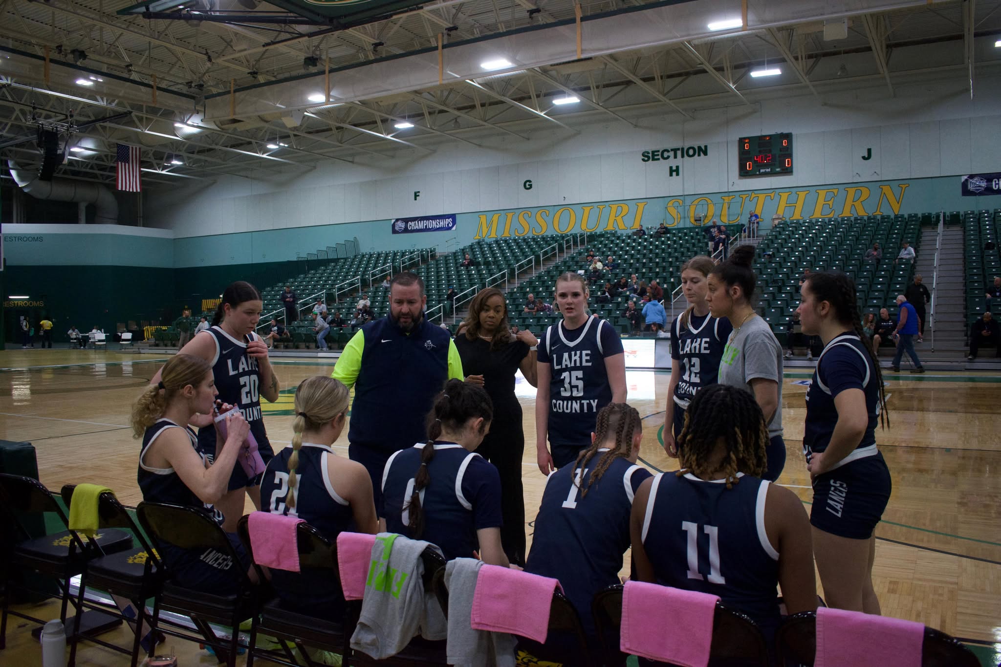 The team before the game during the national tournament