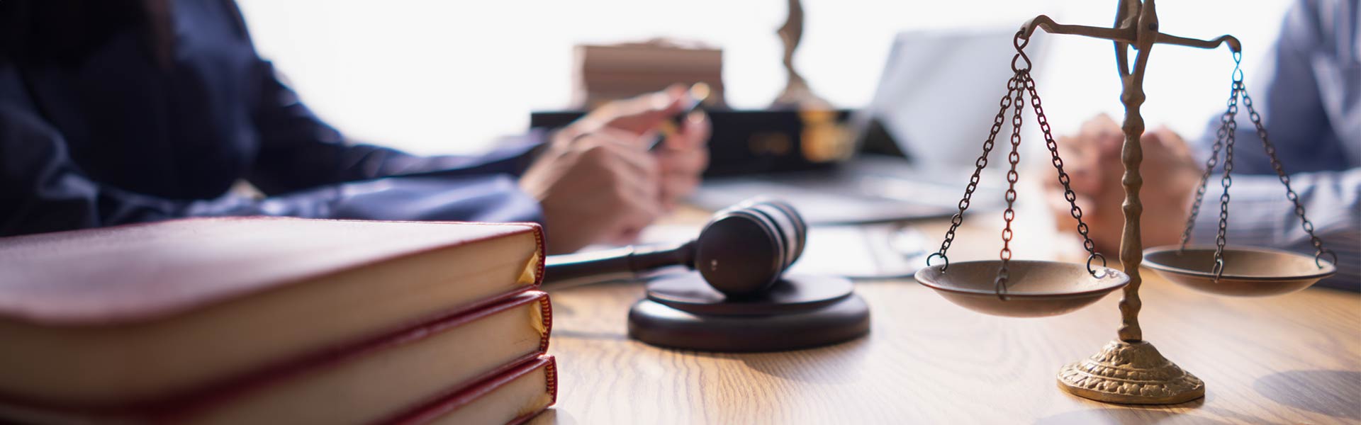 Legal office with a gavel