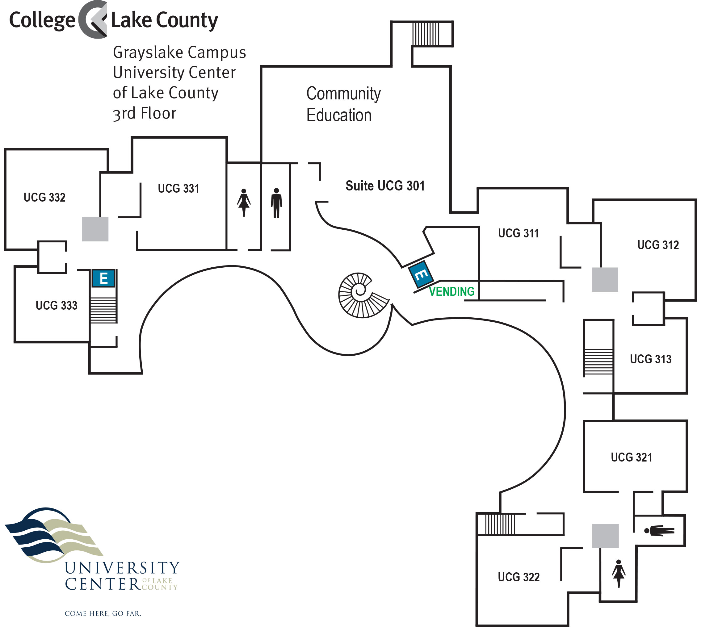 University Center Third Floor Map