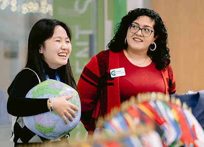 Photo of CLC student and staff